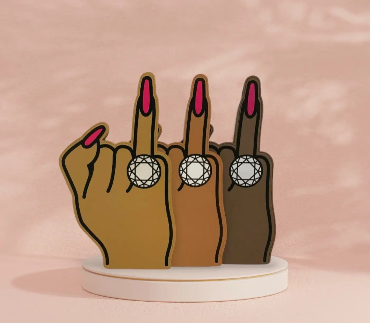 "Put A Ring On It" Foam - Bachelorette Foam Finger All Shades Trio Pack (3)