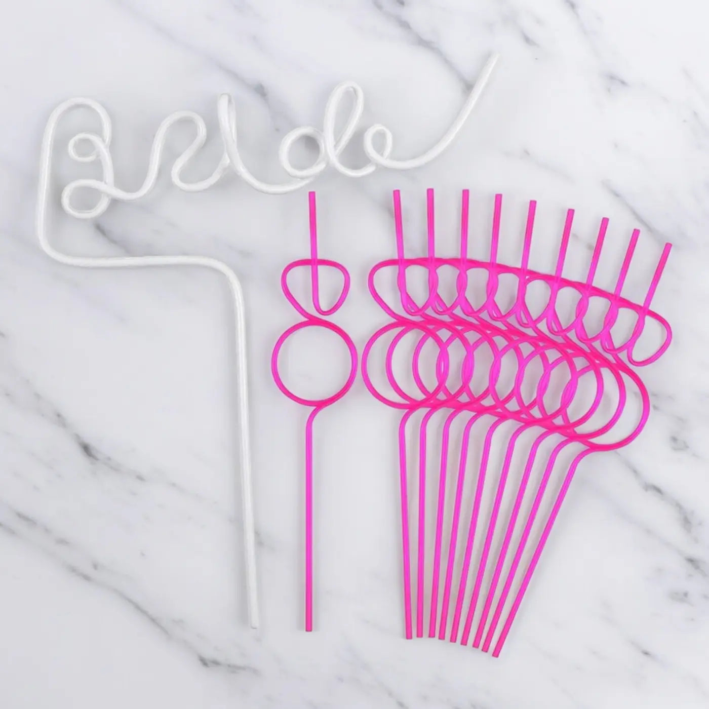 Bachelorette Decorations Straw Set